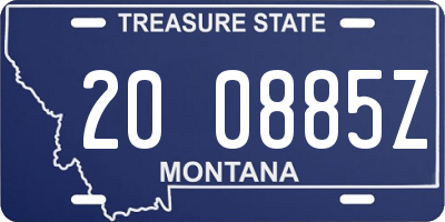 MT license plate 200885Z