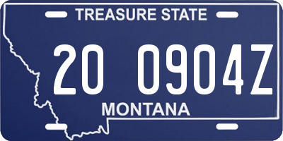 MT license plate 200904Z