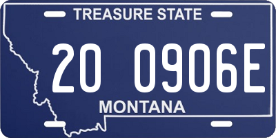 MT license plate 200906E