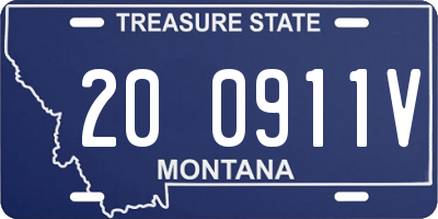 MT license plate 200911V