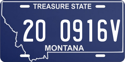 MT license plate 200916V