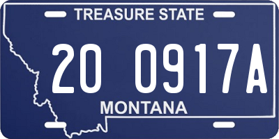 MT license plate 200917A