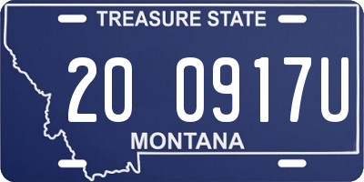 MT license plate 200917U