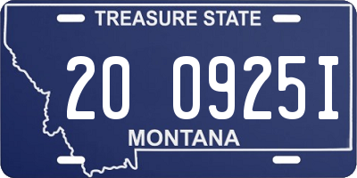 MT license plate 200925I