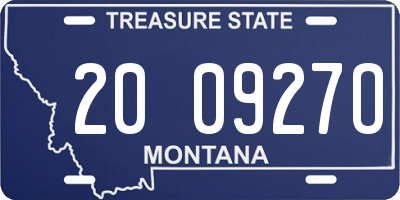 MT license plate 200927O