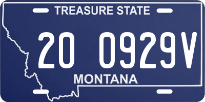 MT license plate 200929V