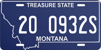 MT license plate 200932S