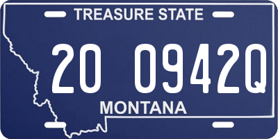 MT license plate 200942Q