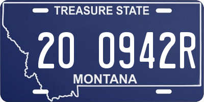 MT license plate 200942R