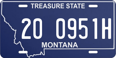 MT license plate 200951H