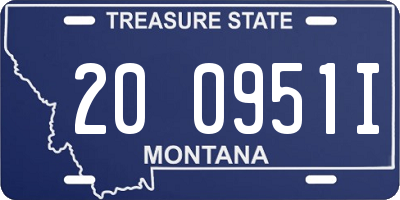 MT license plate 200951I