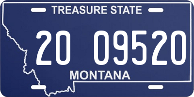 MT license plate 200952O