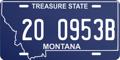 MT license plate 200953B