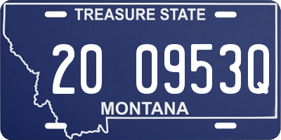 MT license plate 200953Q