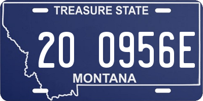 MT license plate 200956E