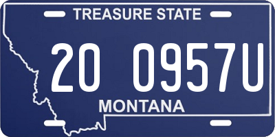 MT license plate 200957U