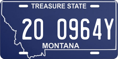 MT license plate 200964Y