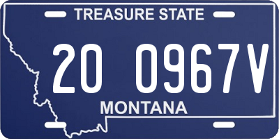MT license plate 200967V
