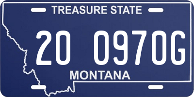MT license plate 200970G