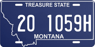 MT license plate 201059H