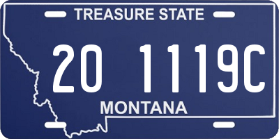 MT license plate 201119C