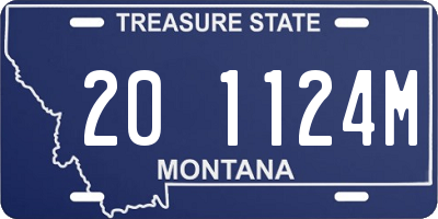 MT license plate 201124M