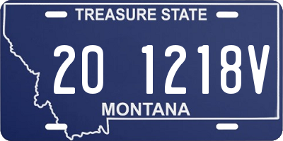 MT license plate 201218V
