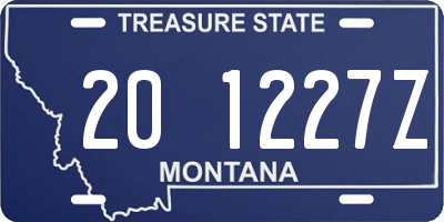 MT license plate 201227Z