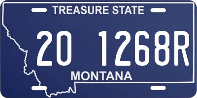 MT license plate 201268R