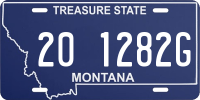 MT license plate 201282G