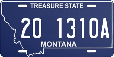 MT license plate 201310A