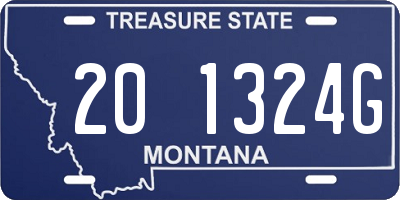 MT license plate 201324G