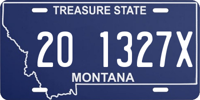 MT license plate 201327X