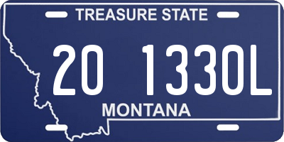 MT license plate 201330L