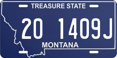 MT license plate 201409J
