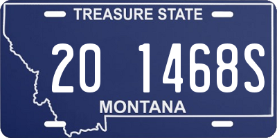 MT license plate 201468S
