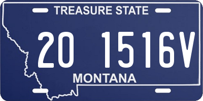 MT license plate 201516V