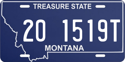 MT license plate 201519T