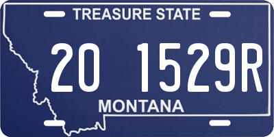 MT license plate 201529R
