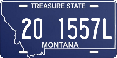 MT license plate 201557L