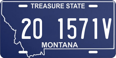 MT license plate 201571V