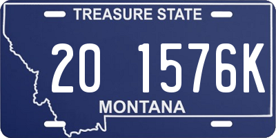 MT license plate 201576K