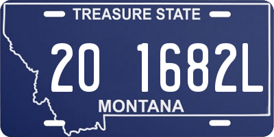 MT license plate 201682L