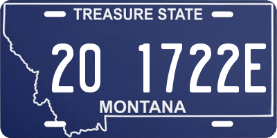 MT license plate 201722E