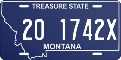 MT license plate 201742X