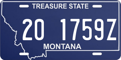 MT license plate 201759Z