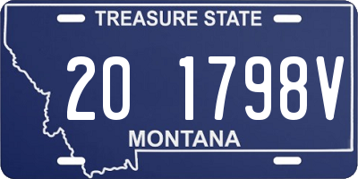 MT license plate 201798V