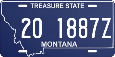 MT license plate 201887Z