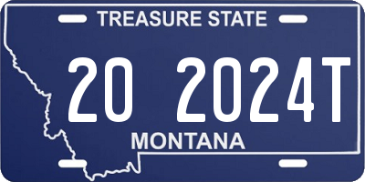 MT license plate 202024T