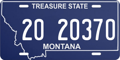 MT license plate 202037O